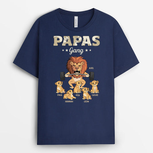 3551AGE2 opas papas bande lowe karte  lustiges t shirt fur manner personalisieren