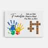 3581CGE1 seite an seite hand in hand von herz zu herz  personalisierte leinwand fur die familie
