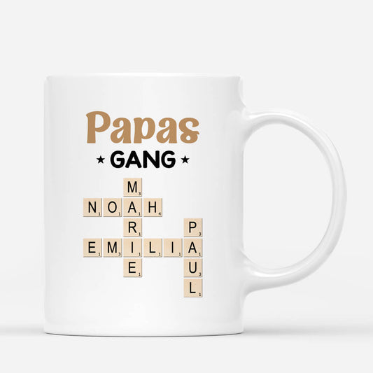 3590MGE2 opas gang  personalisierte kreuzwortratsel tasse mit foto