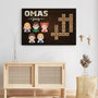 3597CGE3 omas mamas gang personalisierte leinwand fur mama oma mit kreuzwortratsel design 3957c