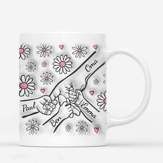 3599MGE2 oma mama und enkelkinder hand in hand  personalisierte tasse mit 3d inflated effekt fur omas_85393913 cb52 404b a50c 3f23e2e31f91