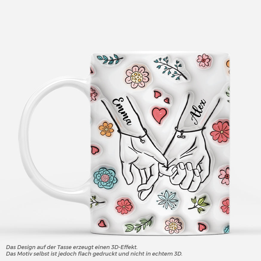 3618MGE1 pinky versprechen geben  personalisierte tasse mit 3d inflated effekt fur paare_91adb5c6 144a 45b1 9066 5f80a8ecbb60