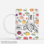 3626MGE1 mama und kinder hand in hand blumen  personalisierte tasse mit 3d inflated effekt fur mamas