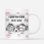 3635MGE2 ich wunschte du wurdest nebenan wohnen  personalisierte tasse mit 3d inflated effekt fur beste freunde