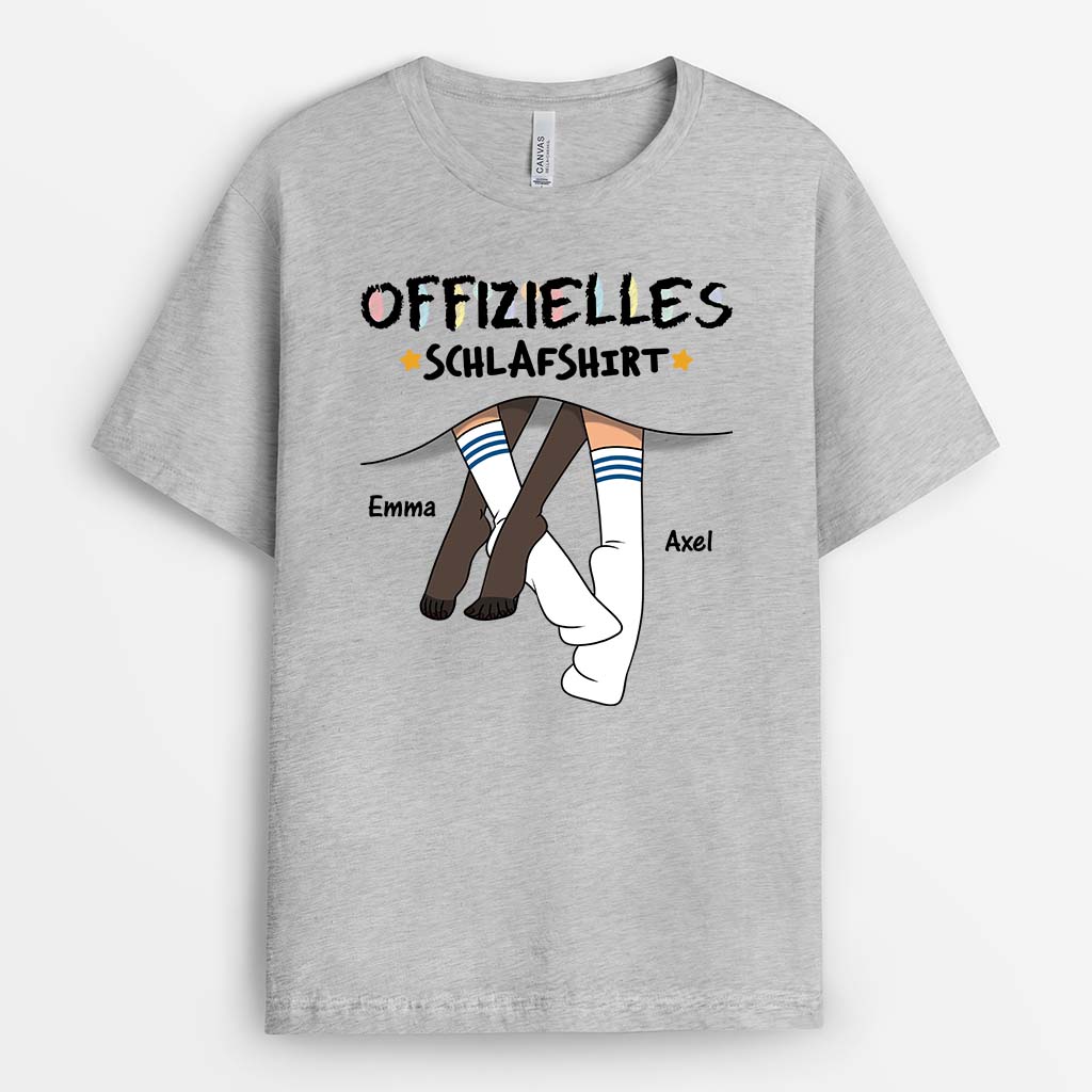 3650AGE2 offizielles schlaf shirt zwei paar socken  personalisiertes t shirt fur paare