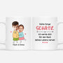 3661MGE1 keine sorge schatz ich werde dich fur den rest deines lebens nerven  lustige tasse fur paare mit gesicht personalisieren