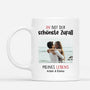 3662MGE1 du bist der schonste zufall meines lebens  personalisierte tasse fur paare mit foto