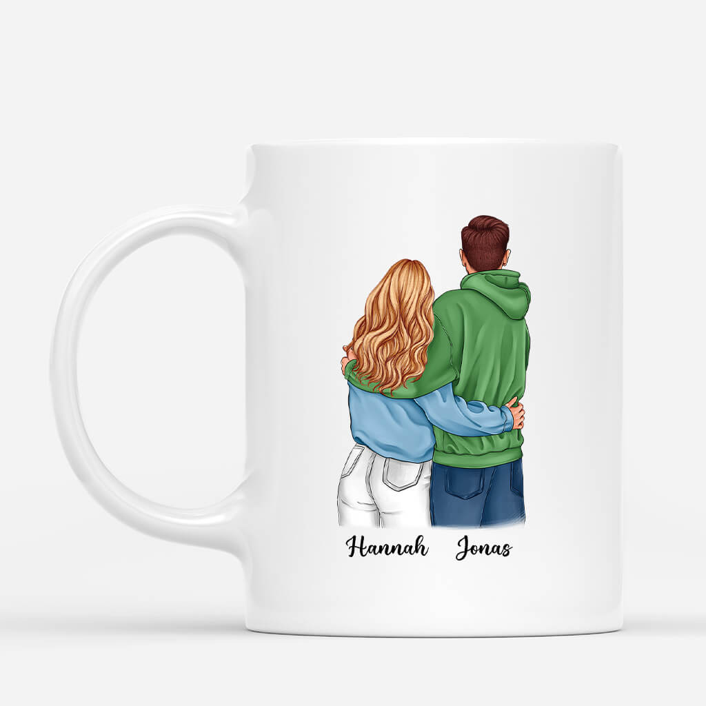 3663MGE2 ich liebe dich  personalisierte tasse fur paare