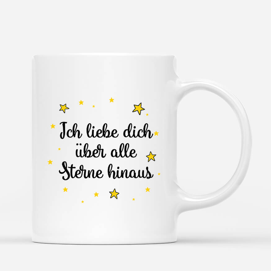 3664MGE3 ich liebe dich uber alle sterne hinaus  personalisierte tasse fur paare