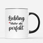 3666MGE3 liebling mehr als perfekt  personalisierte tasse fur paare