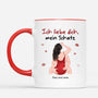 3671MGE2 ich liebe dich mein schatz  personalisierte tasse fur paare