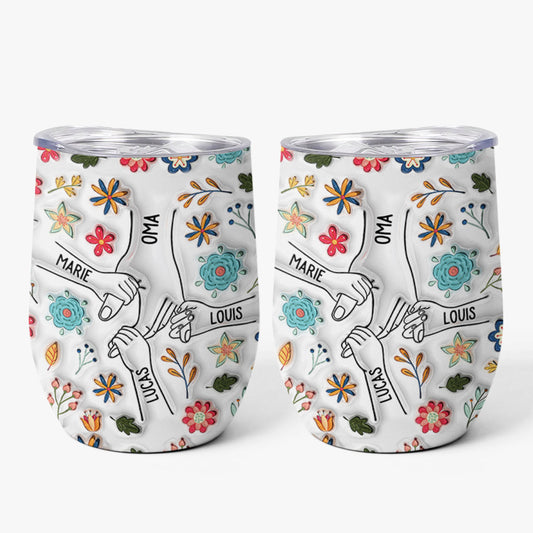 3746MGE1 _3d druck effekt_ omas mamas blumen personalisierter weinbecher fur mamas omas 3746M945A