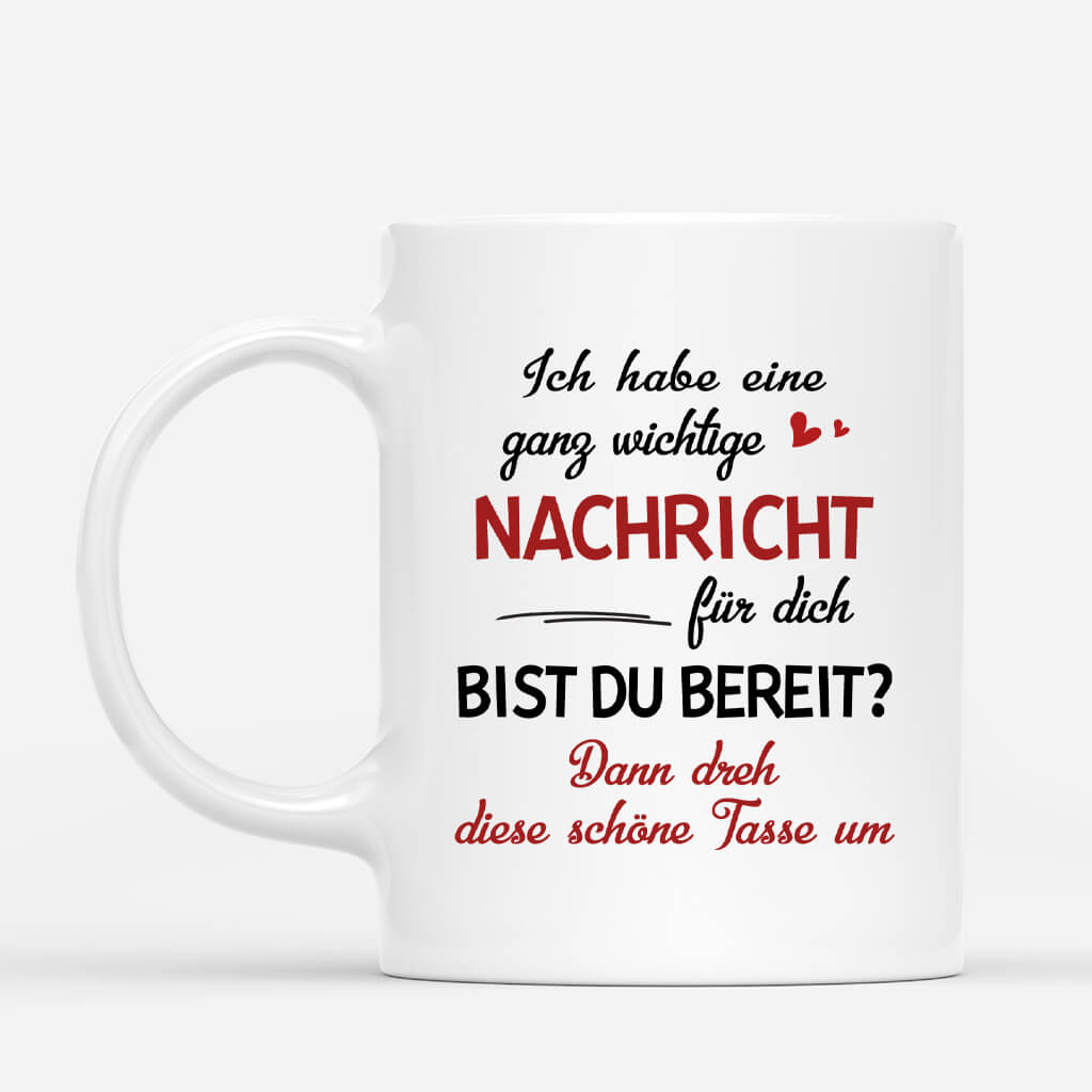 3752MGE2 ich habe eine ganz wichtige nachricht fur dich  personalisierte tasse fur paare