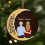 3765OGE1 ich liebe dich bis zum mond und zuruck personalisierte 2 schicht holz ornamente mama oma 3765O