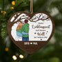 3766OGE1 meinlieblingsortaufderganzenweltistnebendir personalisierte 2 schicht holz ornamente paare 3766OKL0G