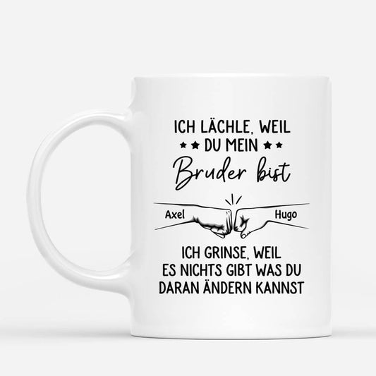 3825MGE1 ich lachle weil du mein bruder bist  personalisierte tasse fur geschwister 3825M6M3E_7e531ec1 a538 48b8 b9a0 32c52aa2a35c