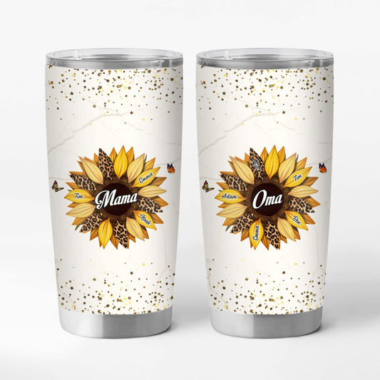 3827TGE1 sonnenblume fur oma mama  personalisierter tumbler 20oz fur frauen 3827T5E3A