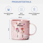 3877MGE3 zuerst mama jetzt oma blumen personalisierte marmor tasse fur omas 3877M