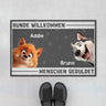 3878DGE1 hunde willkommen menschen geduldet lustige fussmatte fur hundeliebhaber personalisiert 3878D3H5C