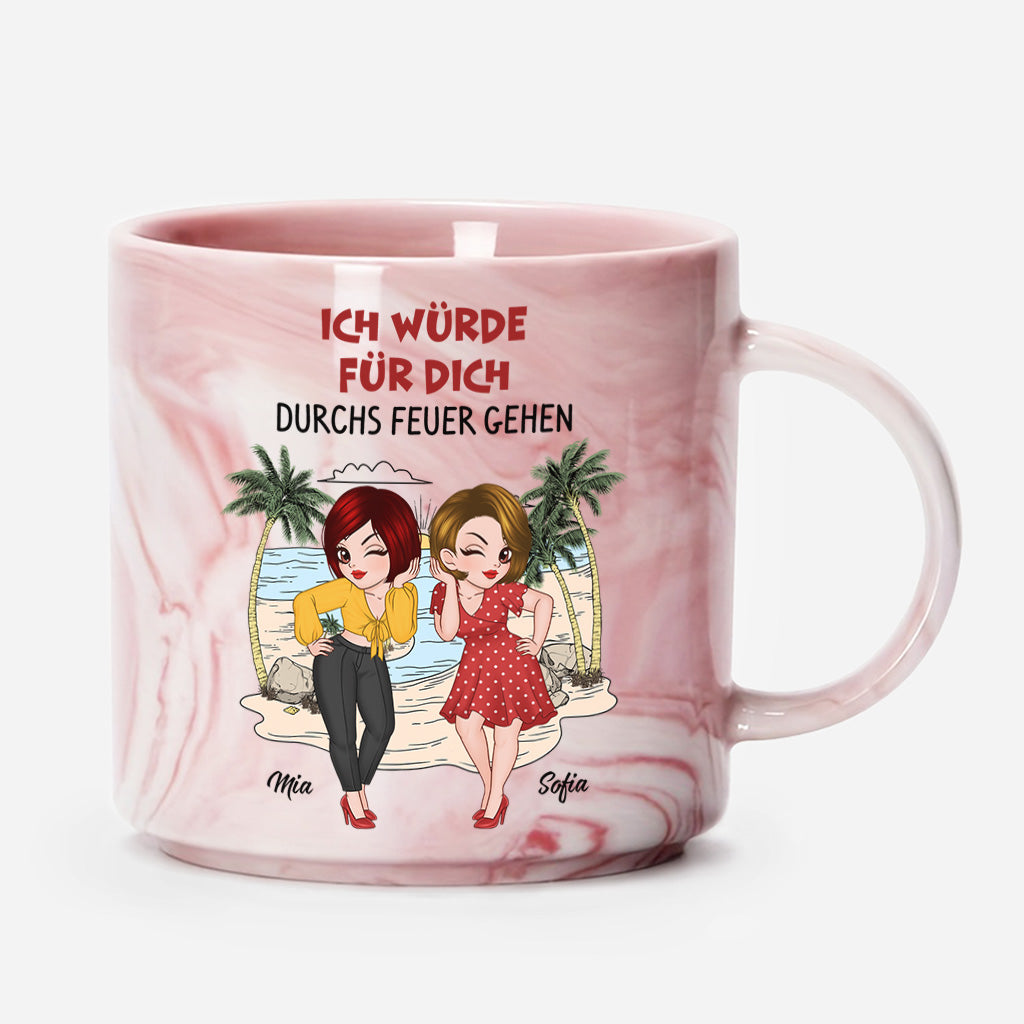 3965MGE1 ich wurde fur dich durchs feuer gehen personalisierte marmor tasse fur beste freunde 3965M5L8F