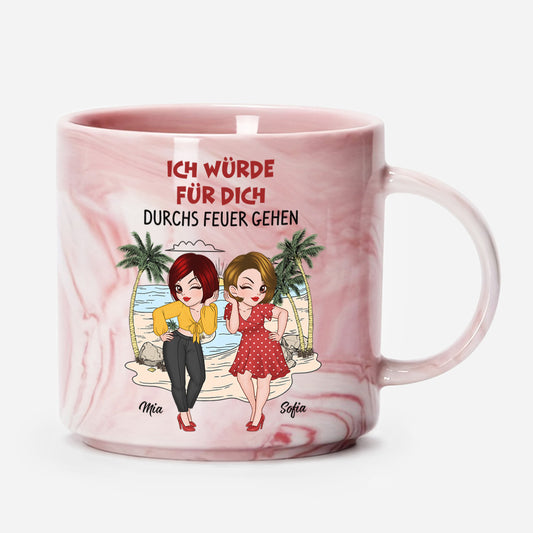 3965MGE1 ich wurde fur dich durchs feuer gehen personalisierte marmor tasse fur beste freunde 3965M5L8F