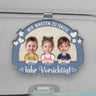 3973GGE1 fahr vorsichtig wir warten zu hause personalisierter auto visier clip 3973G3L0B