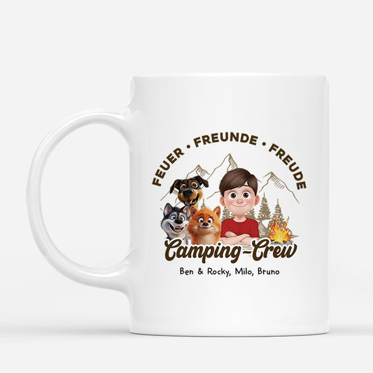 4027MGE1 feuer freunde freude camping crew personalisierte camping tasse_ fur hundehalter 4027MTL0C