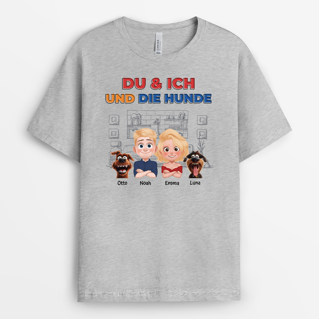 4038AGE1 du ich und der hund personalisierte hunde t shirts fur paare 4038AKH0C_62a7c37d 69fb 41f4 8407 bddf1a48642a