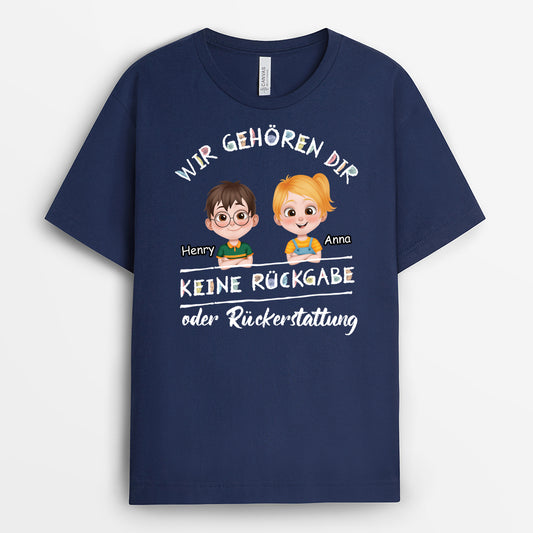 4143AGE2 keine ruckgabe oder ruckerstattung lustiges t shirt papa personalisiert_ 4143A5T0B