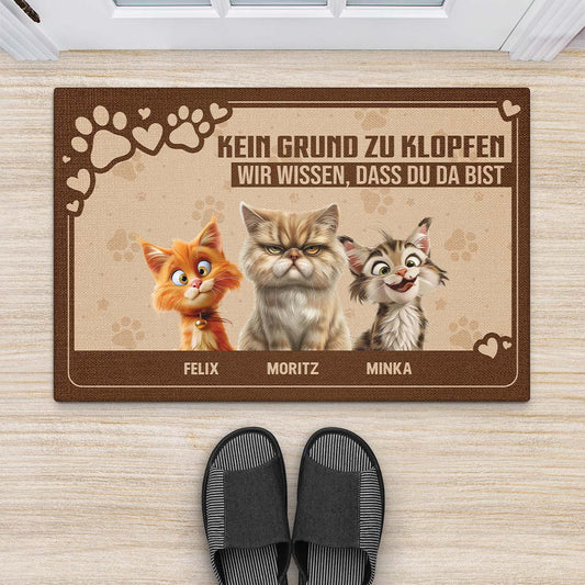 4153DGE2 kein grund zu klopfen wir wissen dass du da bist lustige fussmatte hunde personalisiert_ 4153D5T5C_fce30023 b4f8 448e 81b8 e342f3918698