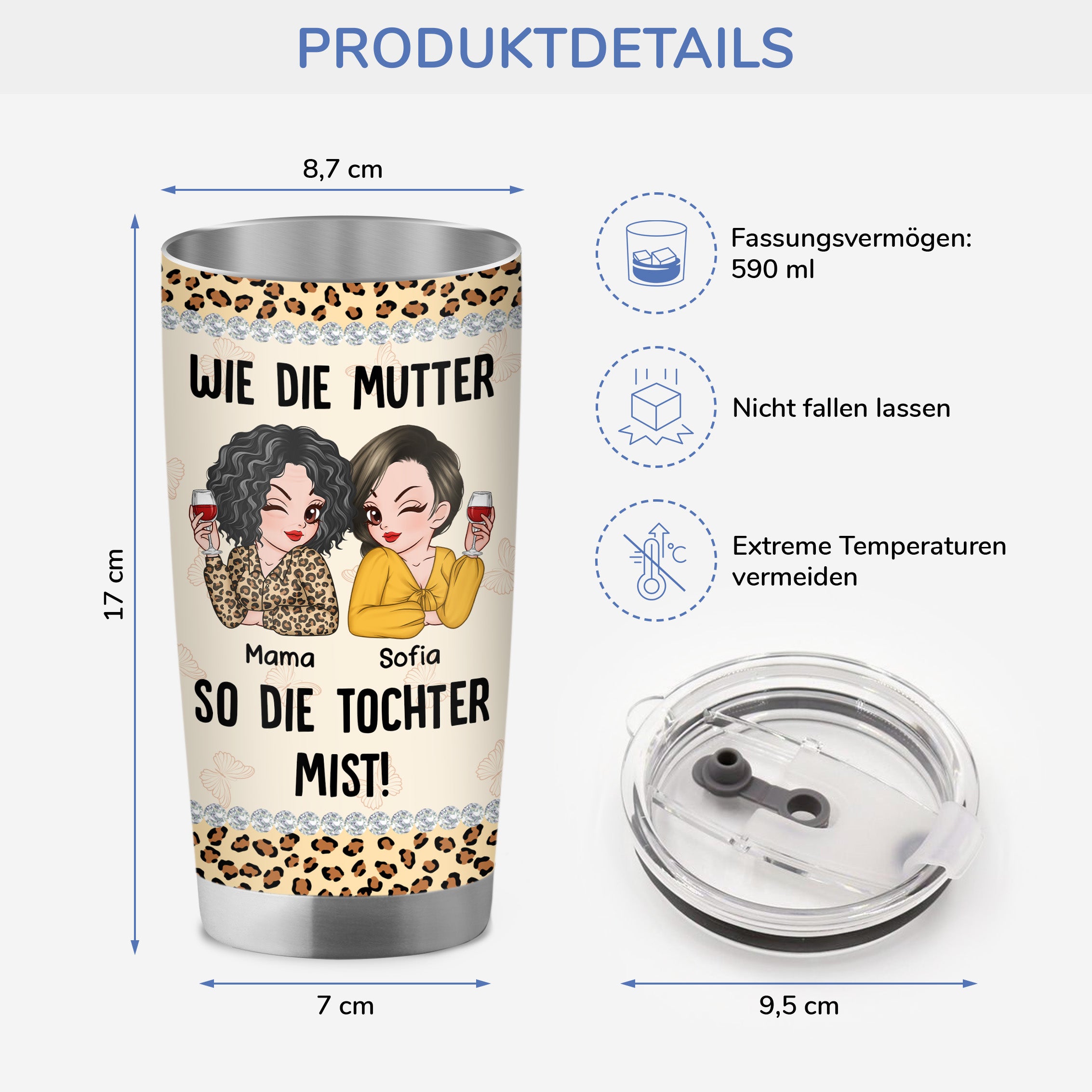 4176TGE3 wie die mutter so die kinder personalisierter thermobecher 20oz fur mama 4176TTM8A