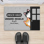 4208DGE2 unser haus unsere regeln fussmatte personalisiert katze_ 4208D5M8D