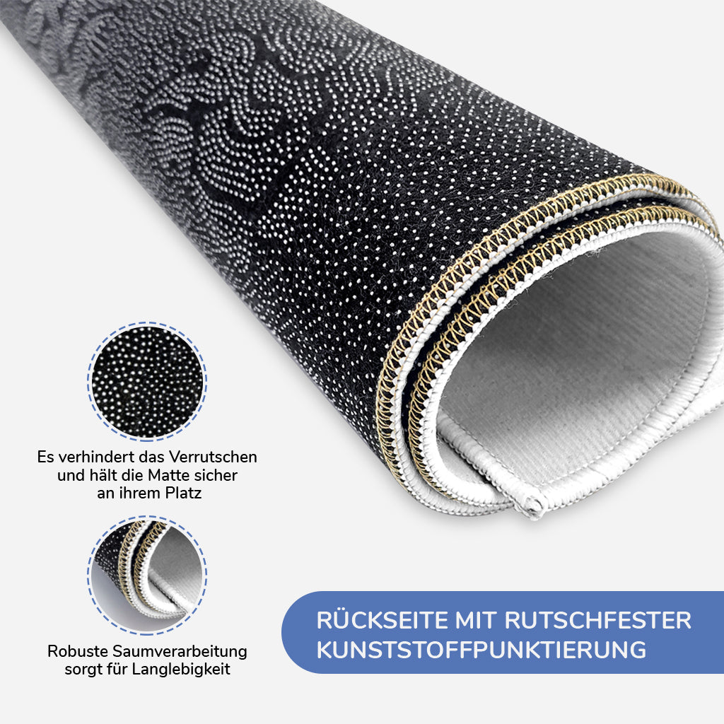 4208DGE3 unser haus unsere regeln fussmatte personalisiert katze_ 4208D5M8D