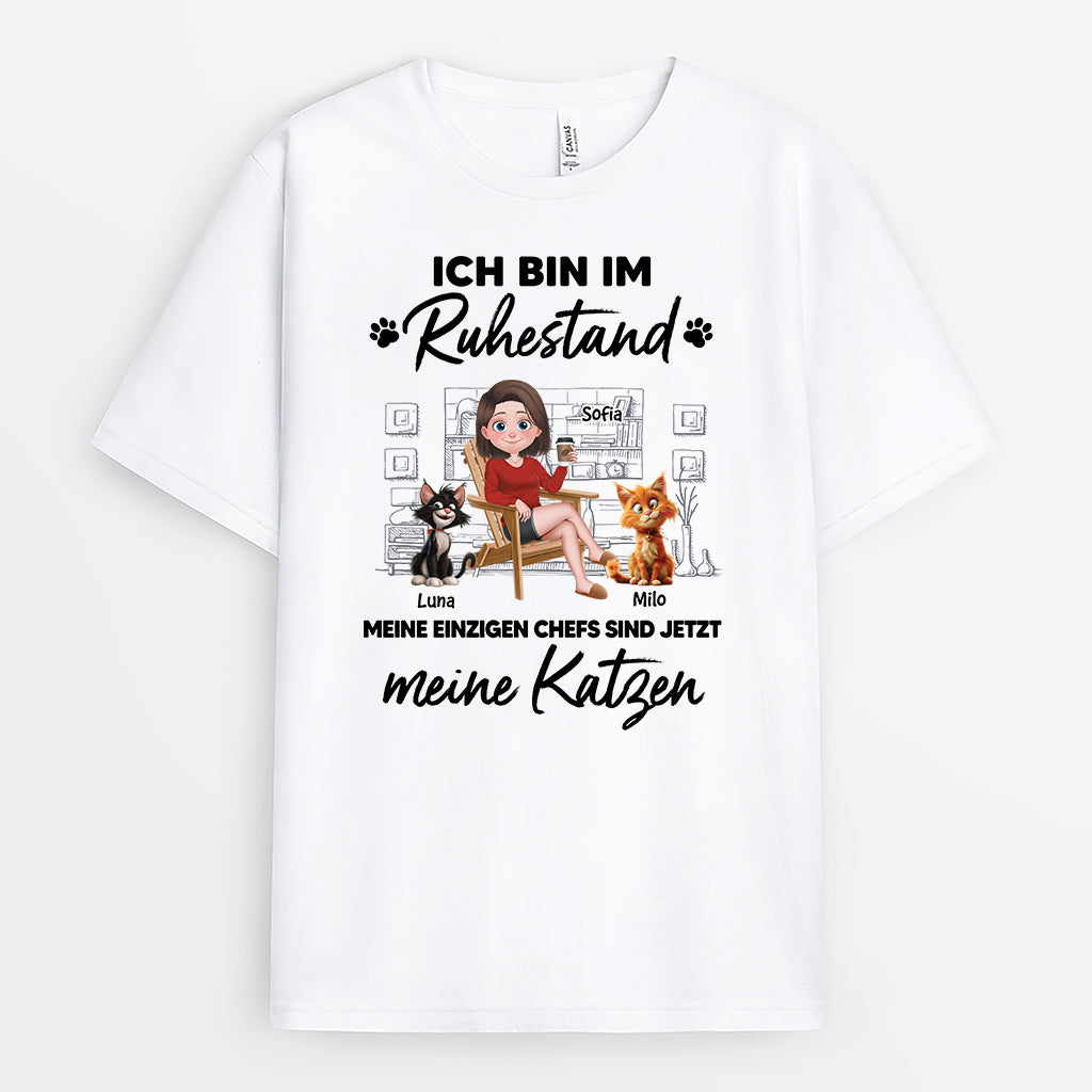 4263AGE1 meine einzigen chefs sind jetzt meine katzen personalisierte katze t shirts 4263ATL0D_2e06950a 6701 4476 8bdc 20153483b208