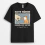 4272AGE1 echte manner kuscheln mit katzen lustiges t shirt katze personalisiert 4272ATQ8D