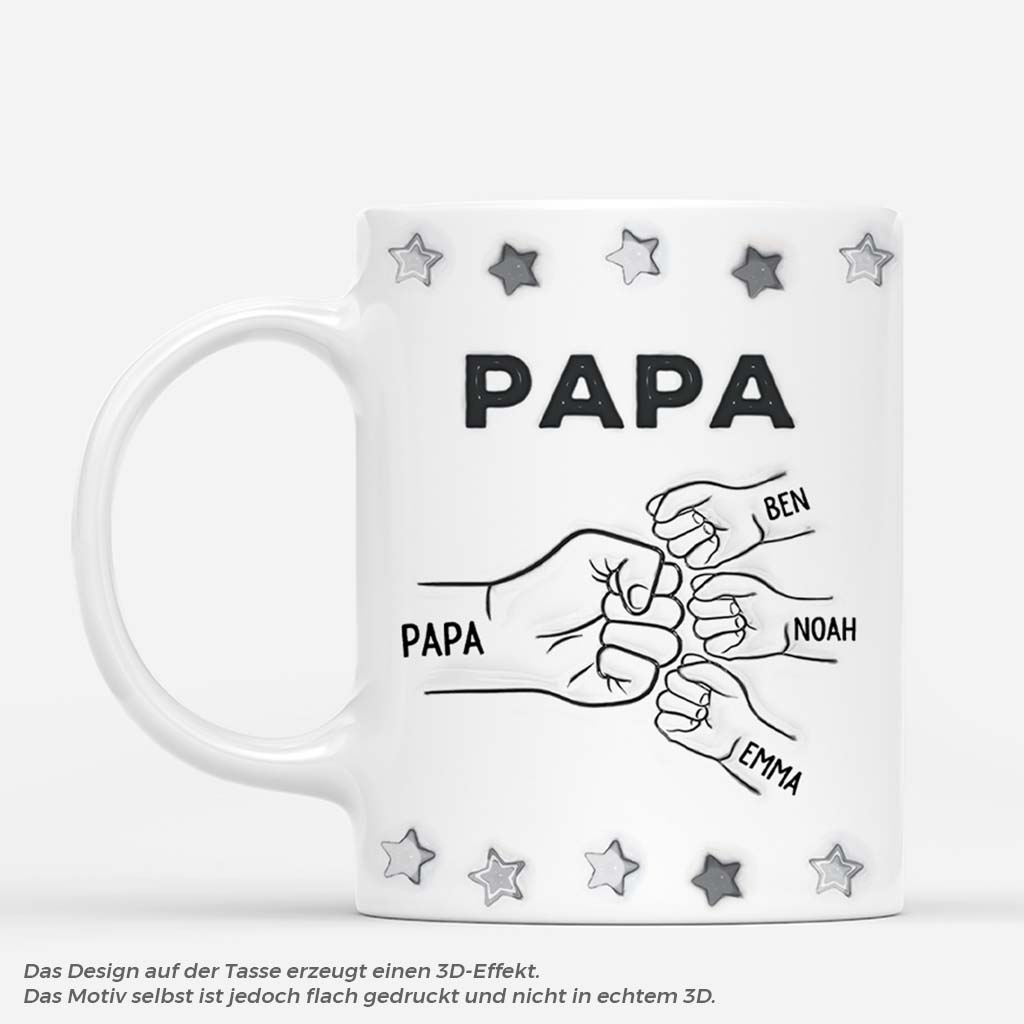 4281MGE1 3d druck effekt papa und kinder faust personalisierte tasse papa_ 4281M8Q5B_ed6a0767 274f 4b8c 85a2 f53d1cff2360