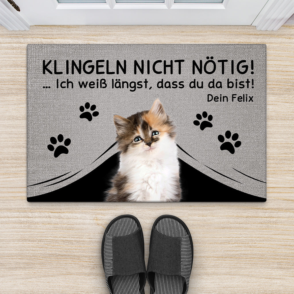 4291DGE2 klingeln nicht notig fussmatte katzen personalisiert bg entfernen lustig 4291D8Q3D