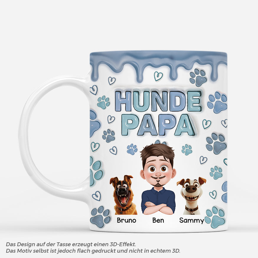 4305MGE1 3d druck effekt hundepapa cartoon personalisierte tassen hund_ 4305M5K0C