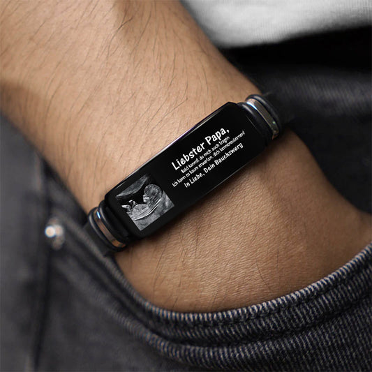 4309JGE2 liebster papa werdender papa armband personalisiert_ mit foto 4309J5T5B