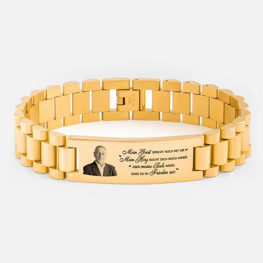 4348JGE1 mein verstand spricht immer noch mit dir uhrenband personalisiertes armband mit foto_ papa mama zur erinnerung 4348j8l5a