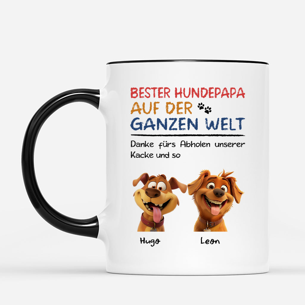 4356MGE2 liebe mamahunde cartoon personalisierte tasse hund_ lustig 4356MKN5C