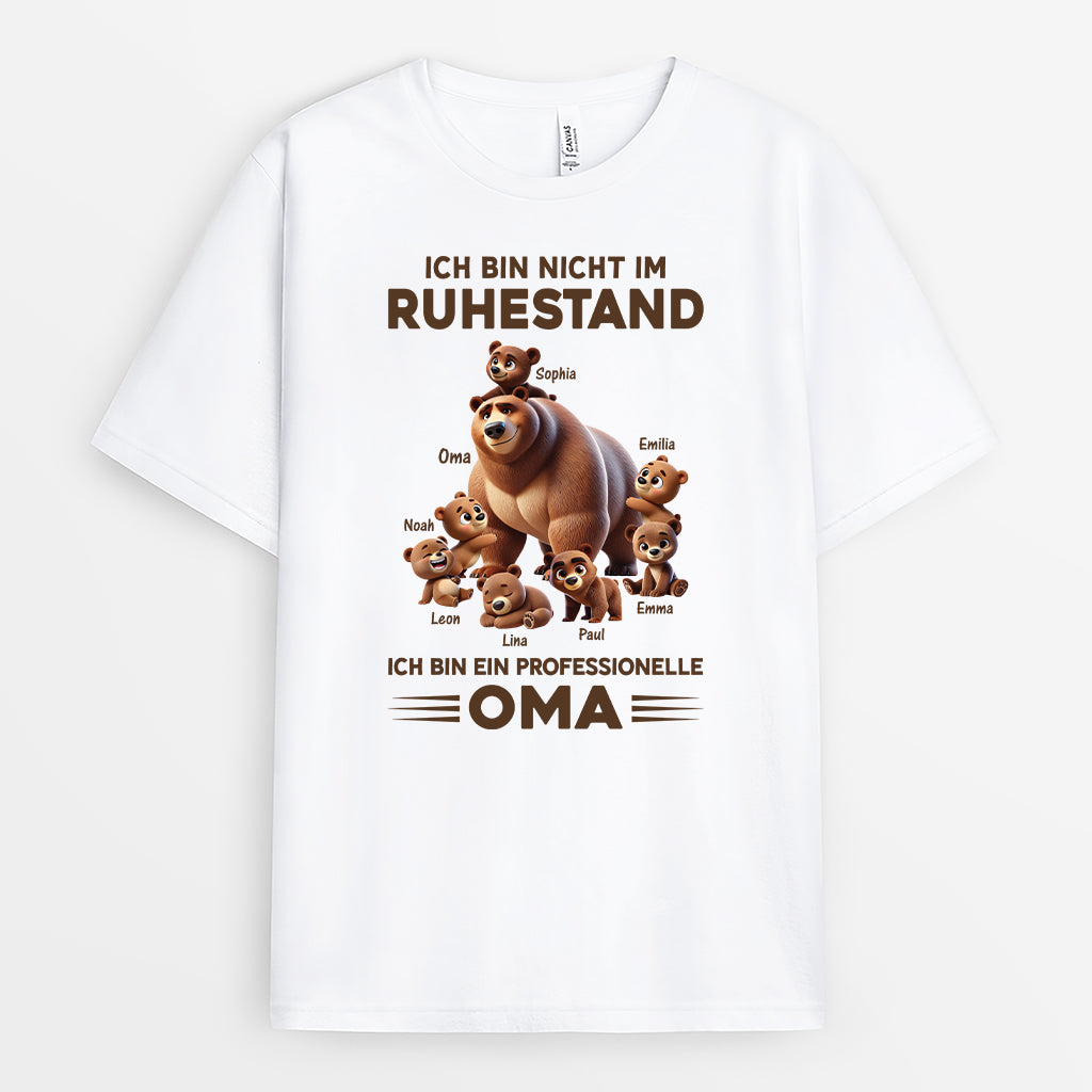 4369AGE1 ich bin professionelle oma bar cartoon oma t shirt personalisiert_ weiss 4369A5M3A