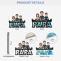 4374UGE3 papa und kinder cartoon sonnenfanger personalisiert fur papas 4374U6MNB