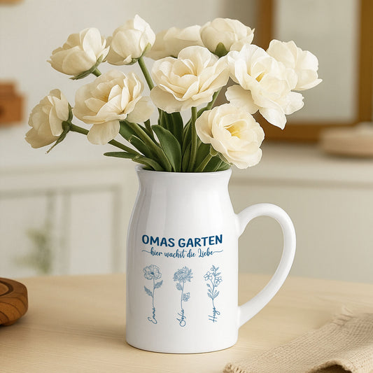 4380OGE1 mamas garten hier wachst liebe keramik vase personalisiert mama  oma_ lineart 4380o8v8a_1