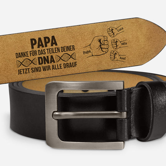 4383JGE1 danke fur das teilen deiner dna personalisierter gurtel fur papa 4383J