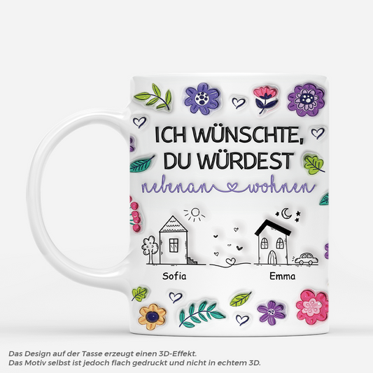 4395MGE1 3d druck effekt ich wunschte du warst naher version 6 beste freunde tasse personalisiert_ 4395M5M5F