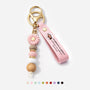 4412MGE1 ich wunschte du wurdest nebenan wohnen personalisierte geschenke beste freundin  uv druck daisy schlusselanhanger perlen foto 4412mj8p5f
