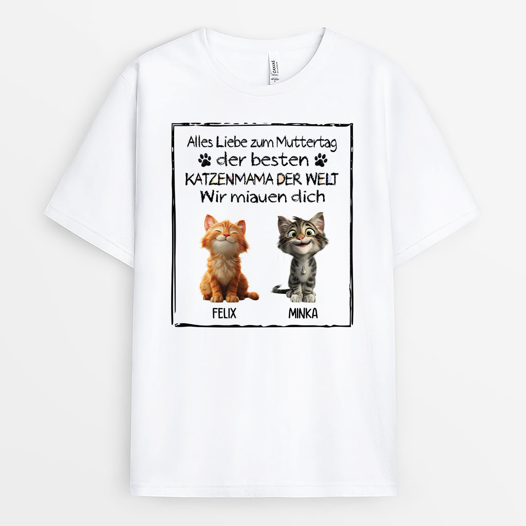 4419AGE1 frohen muttertag katzenmama personalisierte katze t shirts 4419AKMTD_03855319 cd2c 4664 a568 2d9545b5ec22