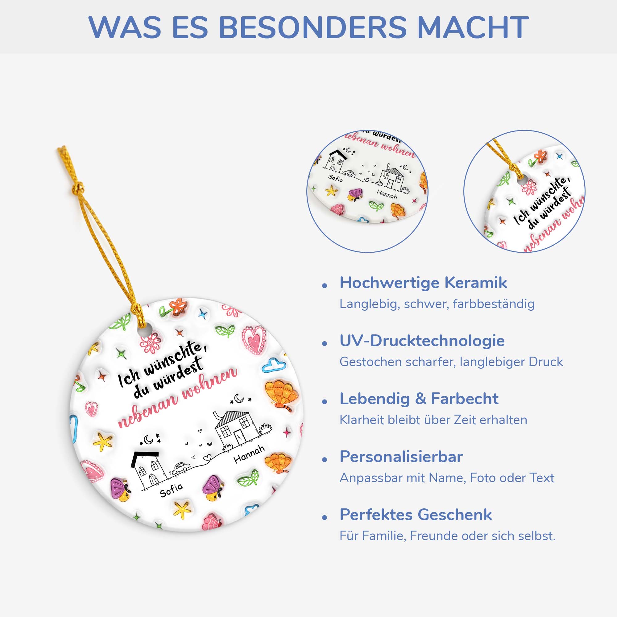 4504OGE4 3d druck effekt ich wunschte du wurdest nebenan wohnen personalisierte keramik ornamente beste freunde 4504OKT5F_fbe4f85d 0616 4d06 b89c 8f9fb06cc6d9