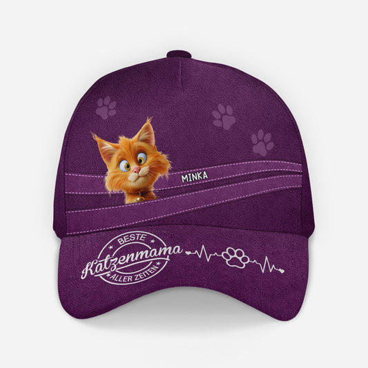 4506JGE1 bester katzenpapa beste katzenmama aller zeiten caps personalisieren katzen 4506J8TTD